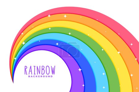 eye catching natural colorful rainbow background design vector