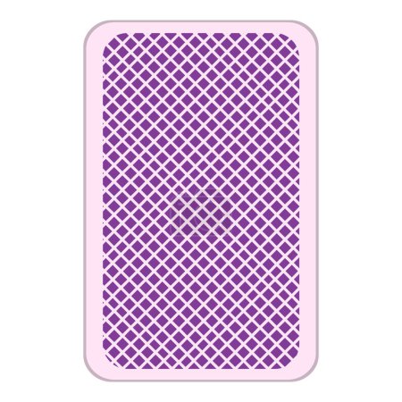 Illustration for Vector Single Backdrop of Playing Card on White Background - Royalty Free Image