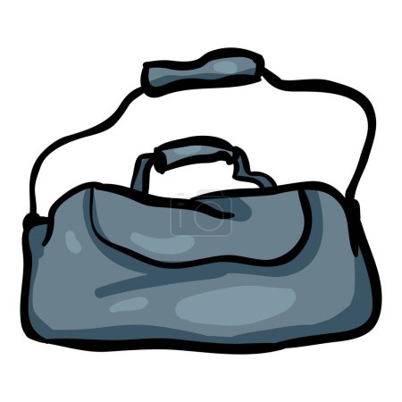 Illustration for Sport Bag Vector Doodle Icon - Royalty Free Image