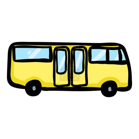 Téléchargez les illustrations : Icône de caniche autobus vectorielle simple - en licence libre de droit