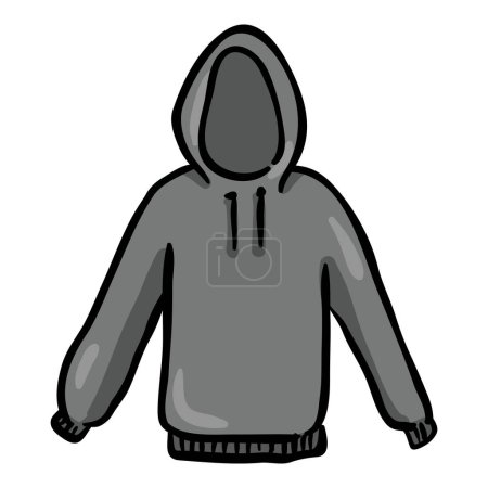 Illustration for Hoodie - Hand Drawn Doodle Icon - Royalty Free Image