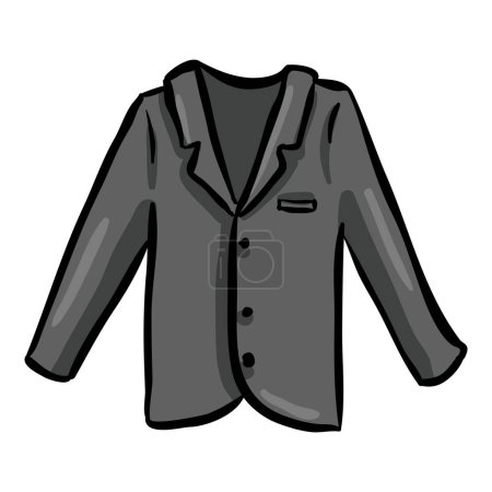 Illustration for Suit - Hand Drawn Doodle Icon - Royalty Free Image