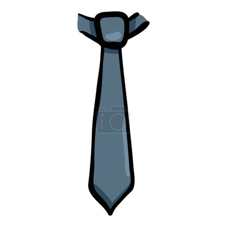Téléchargez les illustrations : Cravate - Icône de caniche dessinée à la main - en licence libre de droit