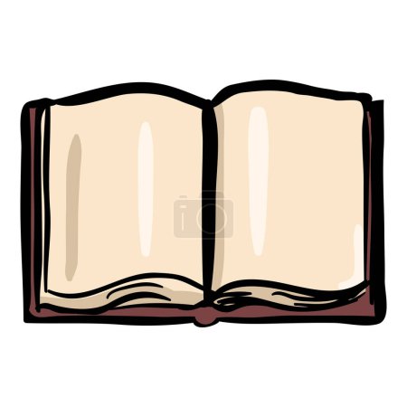 Illustration for Open Book - Hand Drawn Doodle Icon - Royalty Free Image