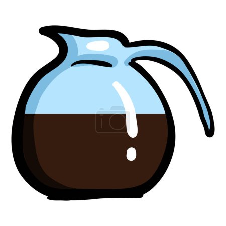 Illustration for Coffee Pot - Hand Drawn Doodle Icon - Royalty Free Image