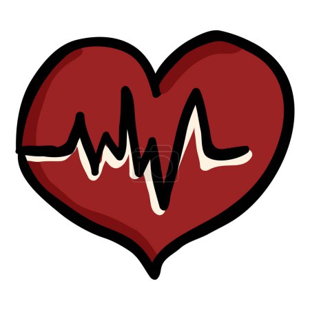 Cardiology - Hand Drawn Doodle Icon