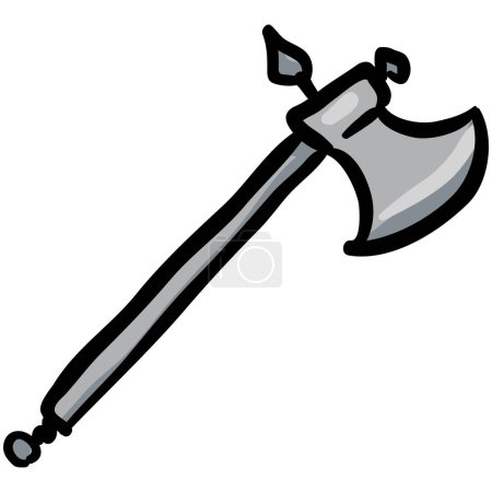 Illustration for Axe Hand Drawn Doodle Icon - Royalty Free Image