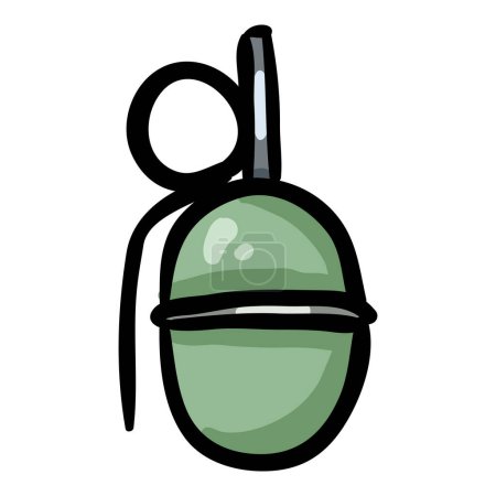 Grenade Hand Drawn Doodle Icon