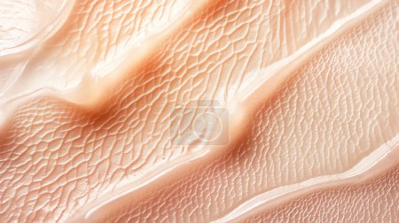 Makrostruktur menschlicher Haut mit Linien und Poren, die auf Dermatologie und Hautpflege hindeuten.