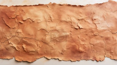 Aged and cracked terracotta surface with uneven edges, exhibiting a natural, earthy texture.