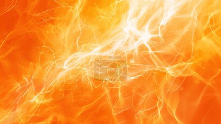 Foto de Fondo ardiente abstracto con llamas anaranjadas dinámicas y rayas de luz blanca, creando una visual enérgica y vibrante. - Imagen libre de derechos