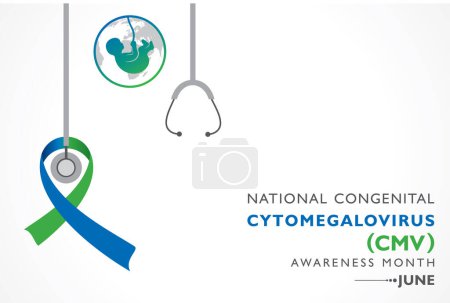 Mes nacional de conciencia del citomegalovirus congénito (CMV) observado en junio de cada año, es la causa infecciosa más común de defectos de nacimiento.