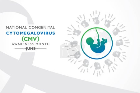 Mes nacional de conciencia del citomegalovirus congénito (CMV) observado en junio de cada año, es la causa infecciosa más común de defectos de nacimiento.