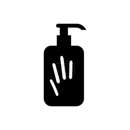 Ilustración de Icono de desinfectante de manos sobre fondo blanco - Imagen libre de derechos
