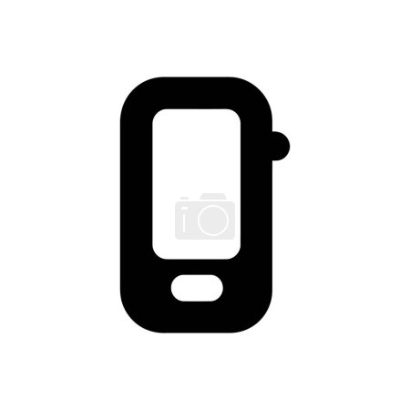 Illustration for Pulse oximeter icon on white background - Royalty Free Image
