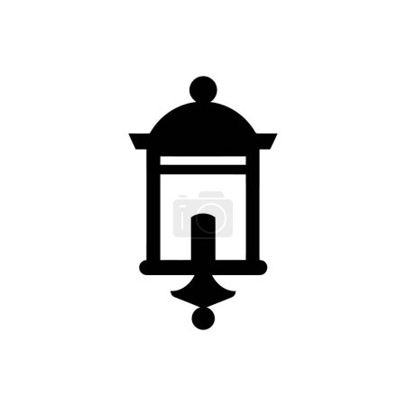 Illustration for Outdoor lighting icon on white background - Royalty Free Image