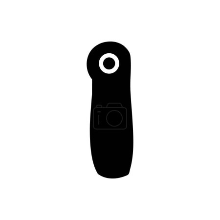 Illustration for Camera remote shutter release icon on white background - Royalty Free Image