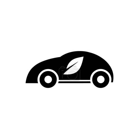 Illustration for Green transportation icon on white background - Royalty Free Image