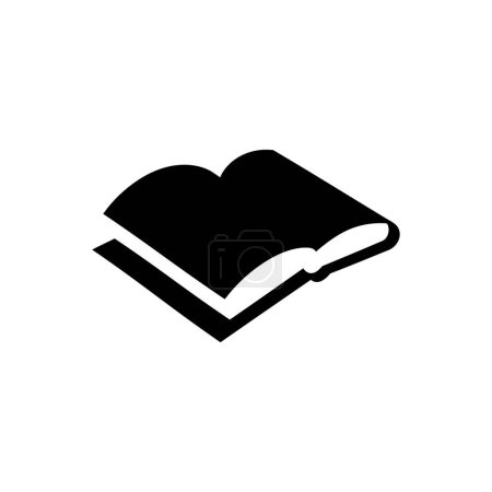 Illustration for Open book icon on white background - Royalty Free Image