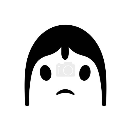 Illustration for Crying emoticon on white background - Royalty Free Image