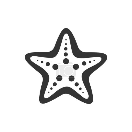 Illustration for Chocolate chip starfish Icon on White Background - Simple Vector Illustration - Royalty Free Image