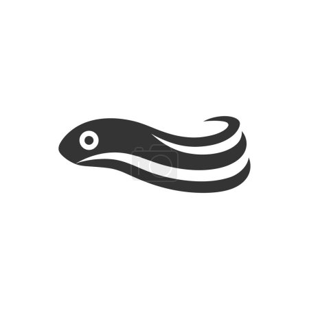 Illustration for Ribbon eel Icon on White Background - Simple Vector Illustration - Royalty Free Image