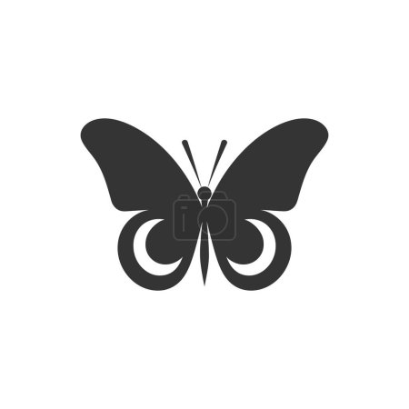 Illustration for Sea butterfly Icon on White Background - Simple Vector Illustration - Royalty Free Image