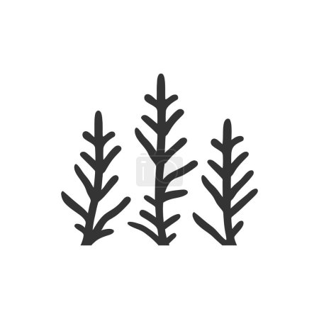 Illustration for Algae Icon on White Background - Simple Vector Illustration - Royalty Free Image
