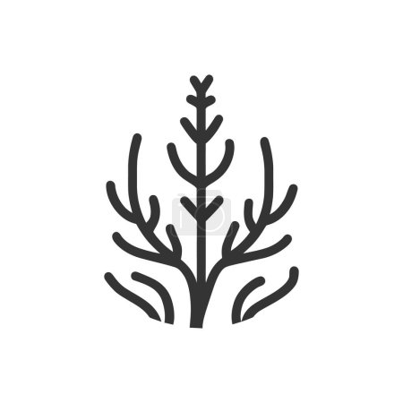 Illustration for Algae Icon on White Background - Simple Vector Illustration - Royalty Free Image