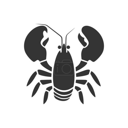 Illustration for Lobster Icon on White Background - Simple Vector Illustration - Royalty Free Image