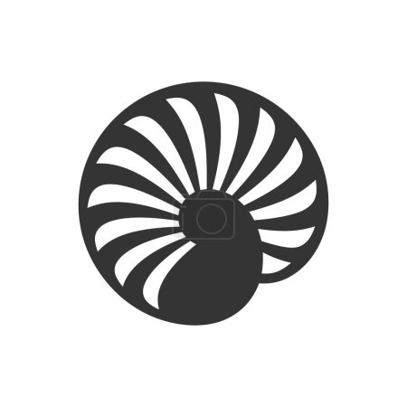 Illustration for Mollusk Icon on White Background - Simple Vector Illustration - Royalty Free Image