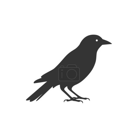 Illustration for Crow bird Icon on White Background - Simple Vector Illustration - Royalty Free Image
