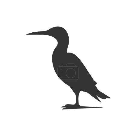 Illustration for Cormorant bird Icon on White Background - Simple Vector Illustration - Royalty Free Image