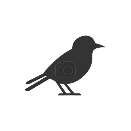 Illustration for Jay bird Icon on White Background - Simple Vector Illustration - Royalty Free Image