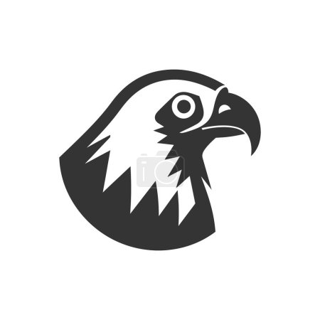 Ilustración de Icono de pájaro cóndor andino sobre fondo blanco - Ilustración vectorial simple - Imagen libre de derechos