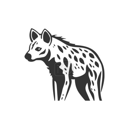 Illustration for Spotted hyena Icon on White Background - Simple Vector Illustration - Royalty Free Image