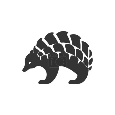 Illustration for Pangolin Icon on White Background - Simple Vector Illustration - Royalty Free Image