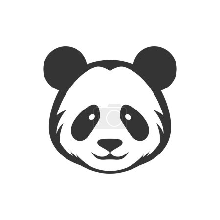 Illustration for Panda Icon on White Background - Simple Vector Illustration - Royalty Free Image