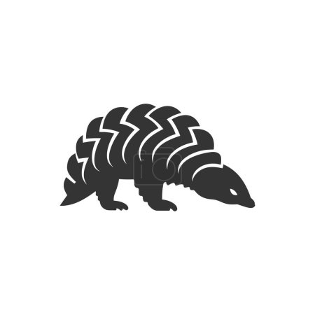 Illustration for Pangolin Icon on White Background - Simple Vector Illustration - Royalty Free Image