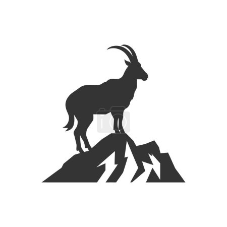 Illustration for Mountain goat Icon on White Background - Simple Vector Illustration - Royalty Free Image