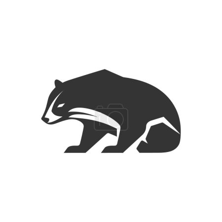 Illustration for Honey badger Icon on White Background - Simple Vector Illustration - Royalty Free Image