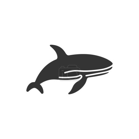 Illustration for Blue whale Icon on White Background - Simple Vector Illustration - Royalty Free Image
