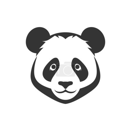 Illustration for Giant Panda Icon on White Background - Simple Vector Illustration - Royalty Free Image