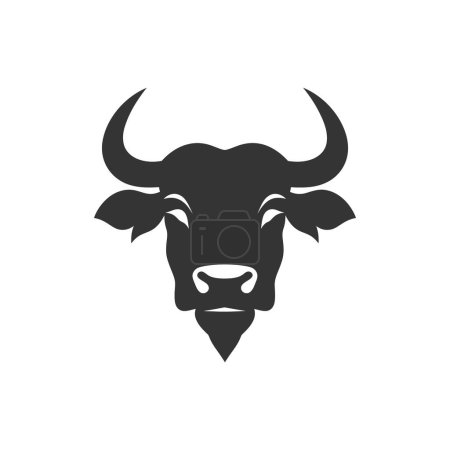 Illustration for Cape buffalo Icon on White Background - Simple Vector Illustration - Royalty Free Image