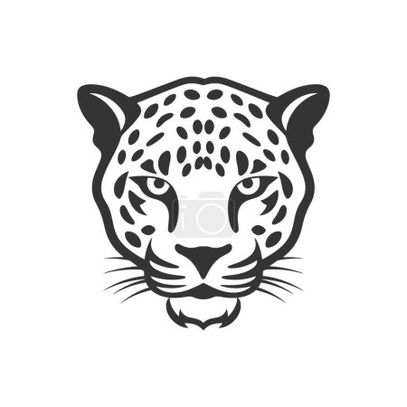 Téléchargez les illustrations : Icône Jaguar sur fond blanc - Illustration vectorielle simple - en licence libre de droit