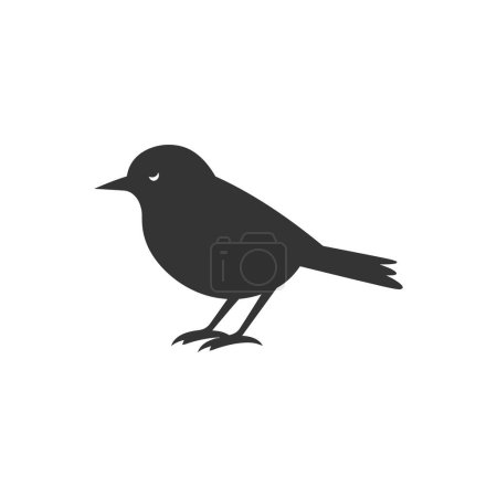 Illustration for Warbler bird Icon on White Background - Simple Vector Illustration - Royalty Free Image