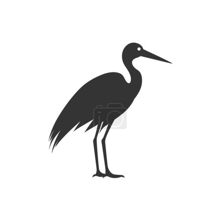 Illustration for Stork bird Icon on White Background - Simple Vector Illustration - Royalty Free Image