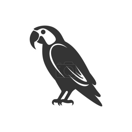 Illustration for Macaw bird Icon on White Background - Simple Vector Illustration - Royalty Free Image