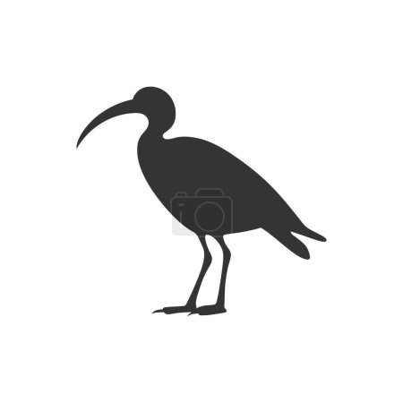 Illustration for Ibis bird Icon on White Background - Simple Vector Illustration - Royalty Free Image