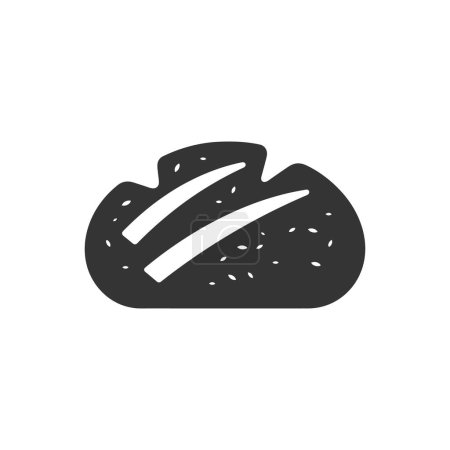 Illustration for Sourdough Bread Icon on White Background - Simple Vector Illustration - Royalty Free Image